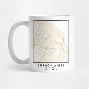 BUENOS AIRES ARGENTINA CITY STREET MAP ART Mug